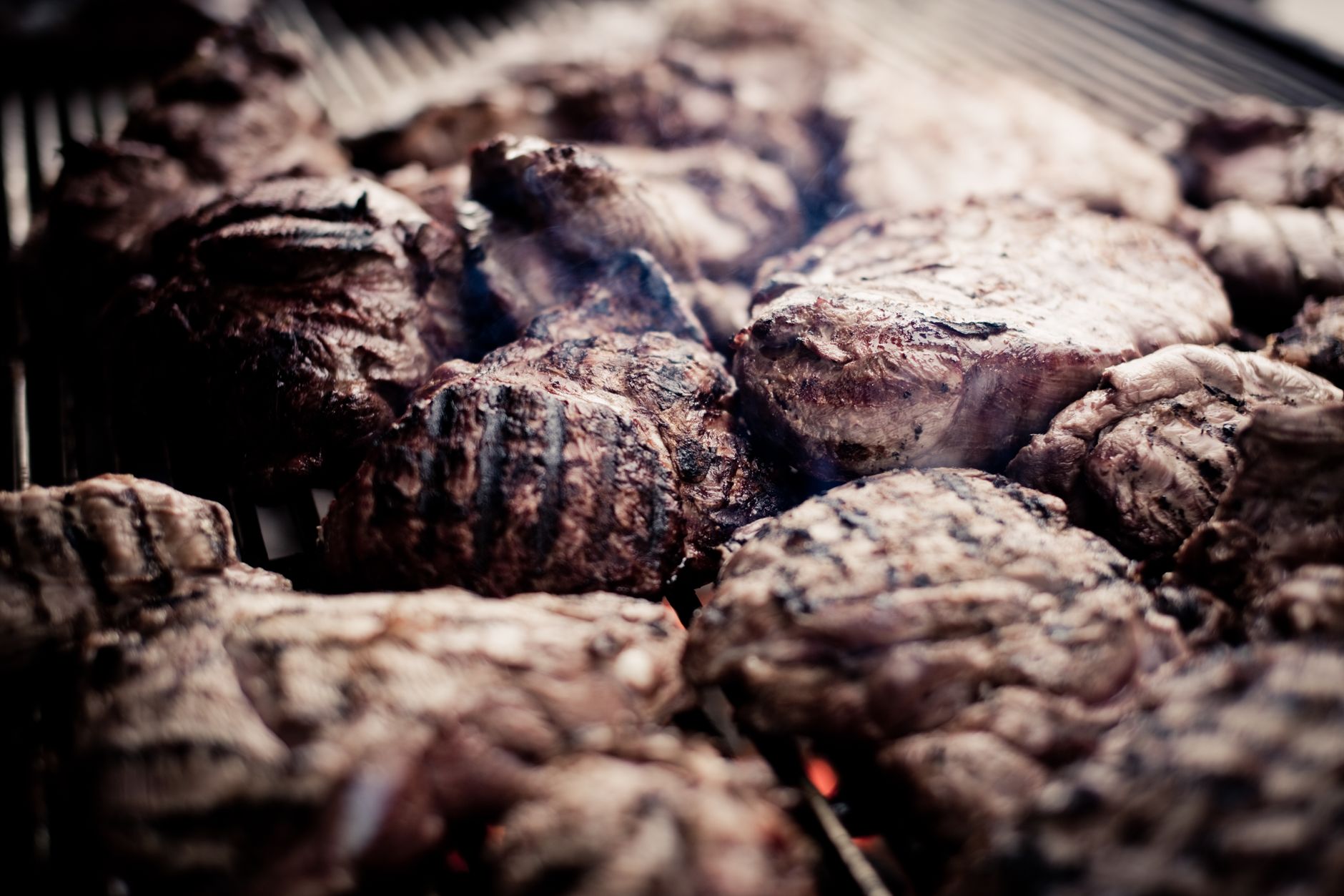 Freshly grilled halal chicken with spices