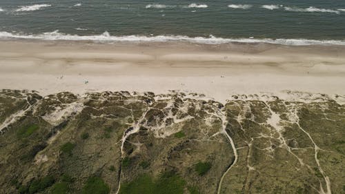 Ilmainen kuvapankkikuva tunnisteilla aallot, droonimateriaali, hiekka