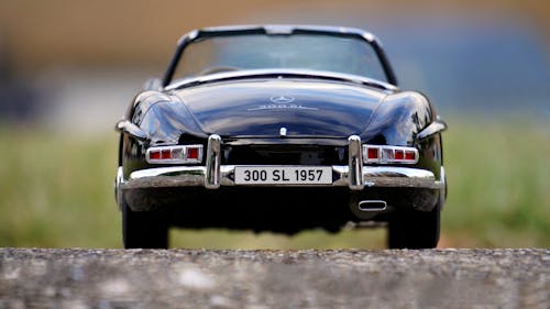 Mercedes Benz Black Cabrio Oldtimer