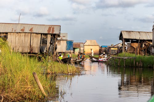 Foto d'estoc gratuïta de Àfrica, aigua, canoa de canoa