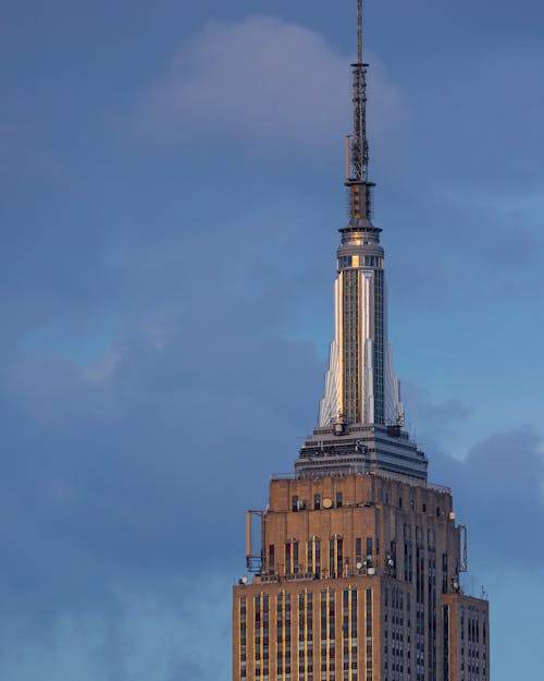 Free Empire State Building Under the Blue Sky Stock Photo