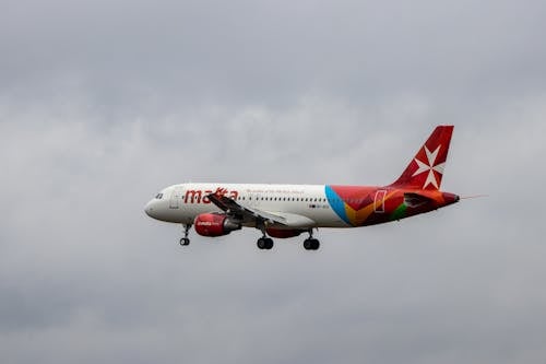 Passenger Plane Flying in the Sky