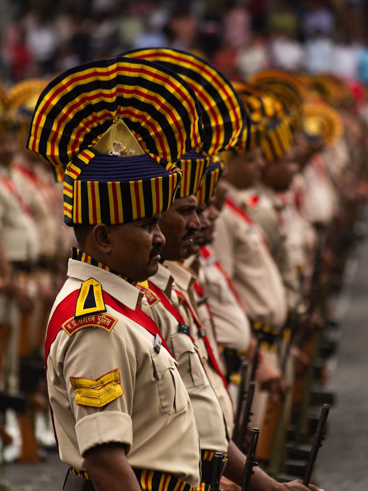 Soldiers On The Independence Day Parade, Sagar, Madhya Pradesh, India