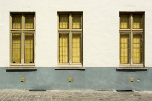 Concrete Building with Glass Windows