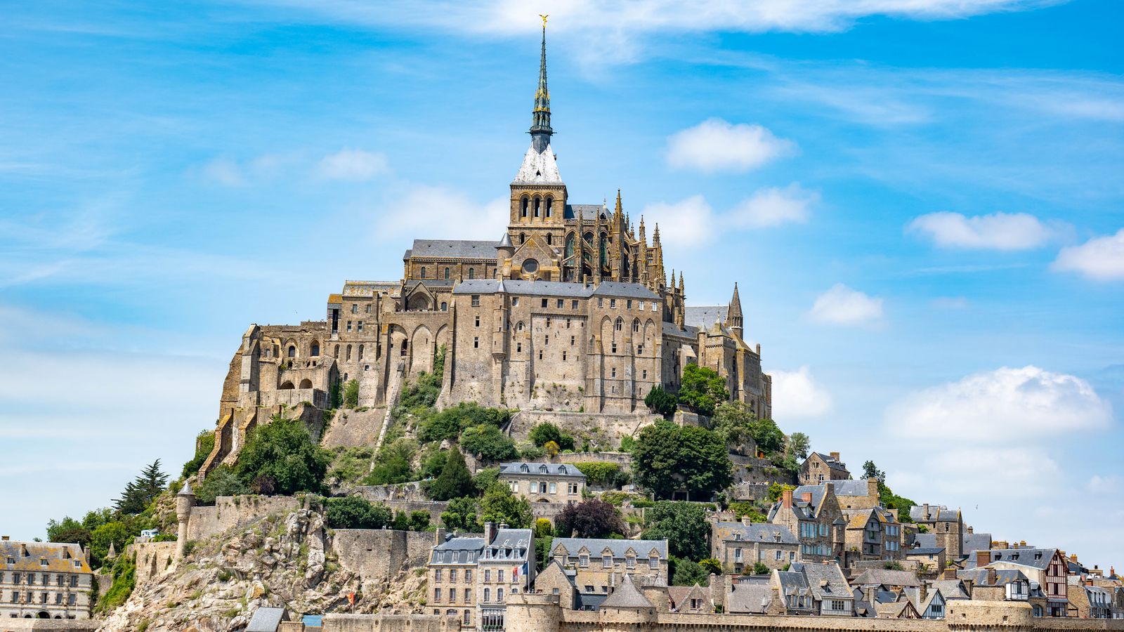 The mont saint michel abbey and surrounding houses, Togo