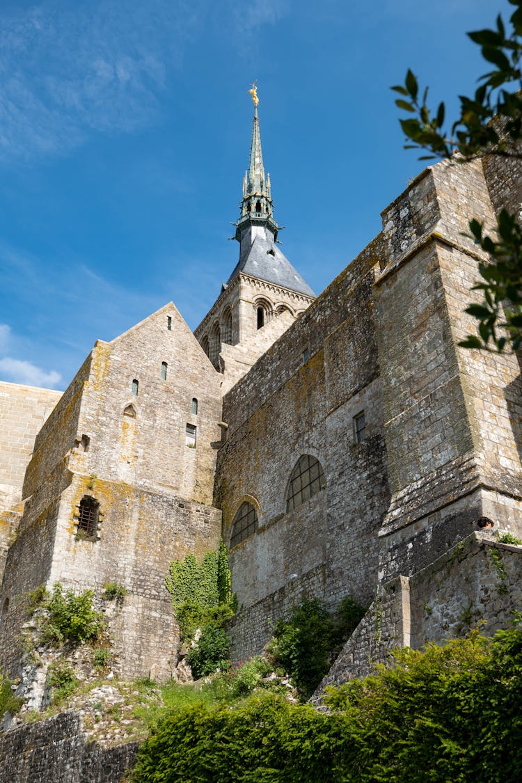 Mont-Saint-Michel Abbey In France