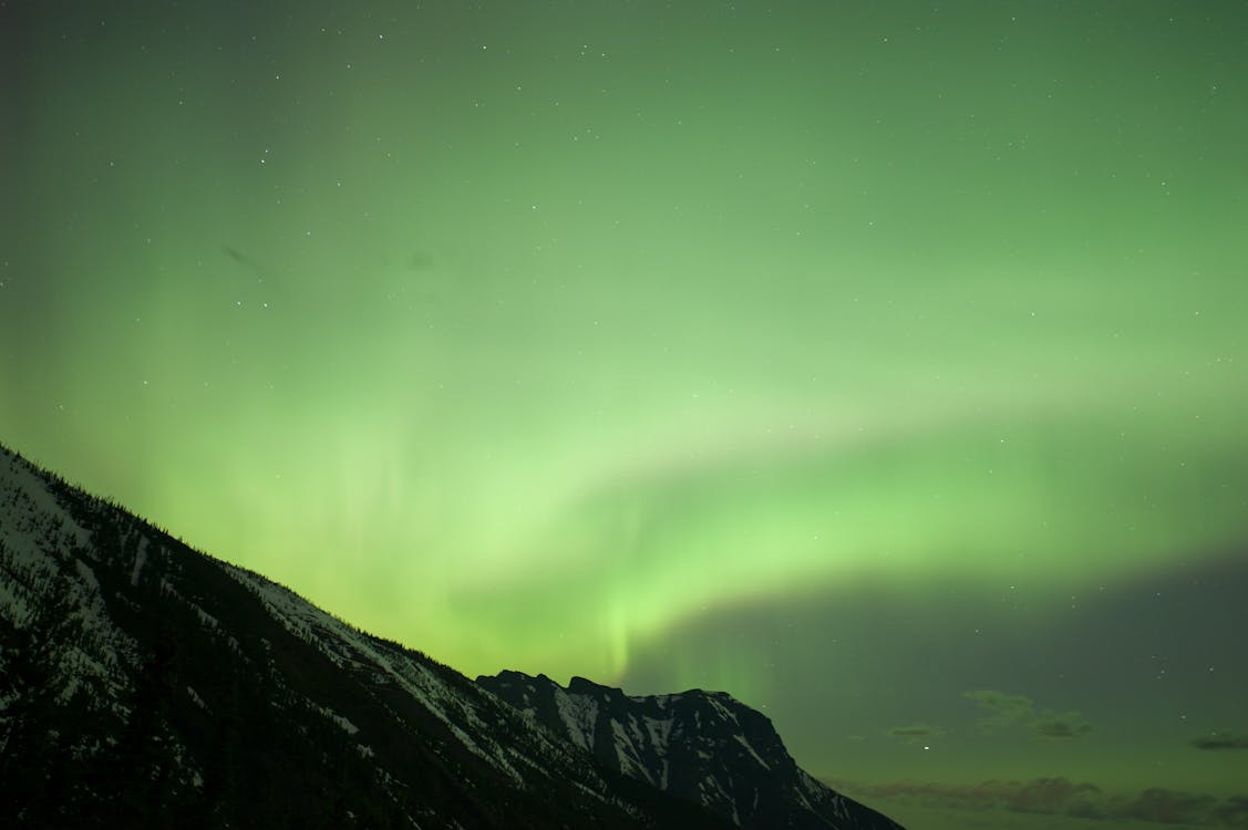 Free stock photo of aurora, mountains, nature Stock Photo