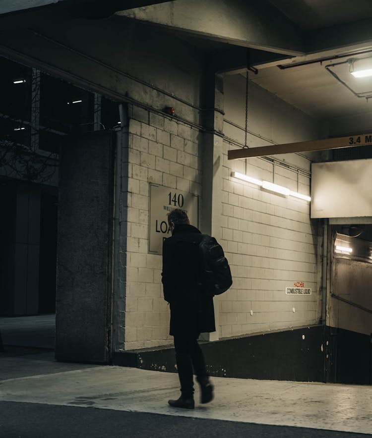 Man At Subway Station