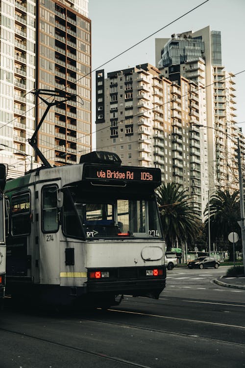 Public Transport Tramway on Downtown in Melbourne