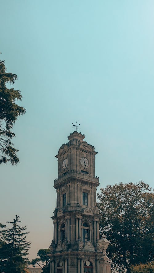 Dolmabahce Clock Tower in Istanbul
