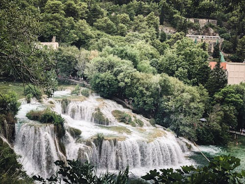 the Waterfalls in Krka National Park Croatia