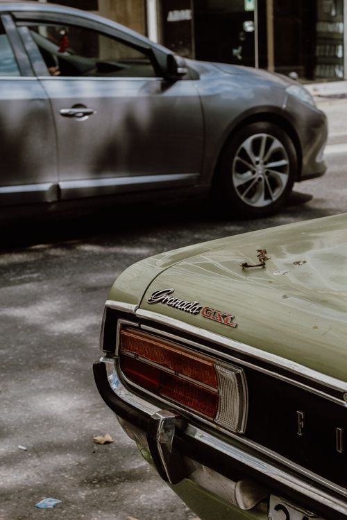 Free A classic Ford Granada captured in a vintage setting on a street in Istanbul, Turkey. Stock Photo