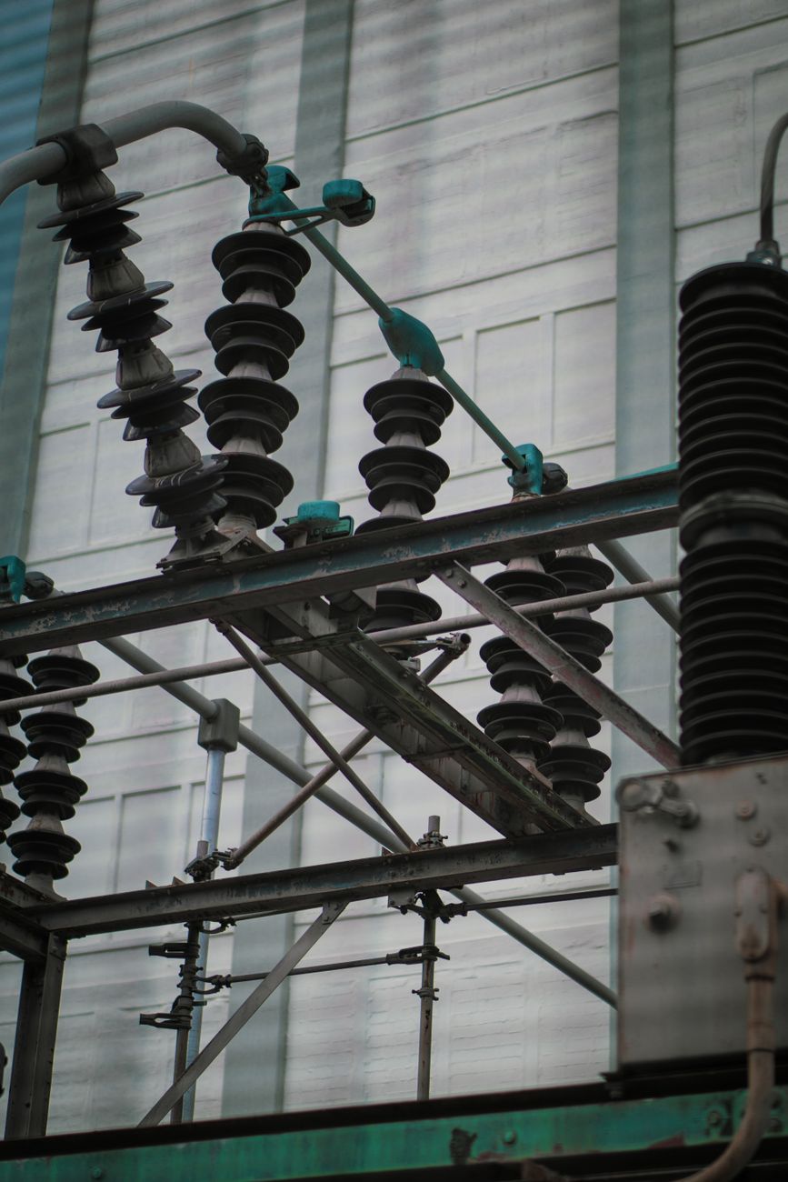 power substation electrical wires infrastructure