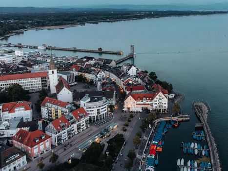 Aerial View of Friedrichshafen, Germany