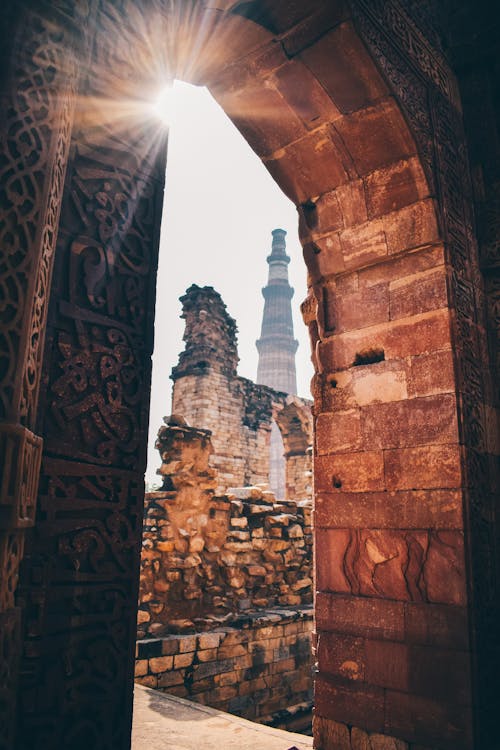 คลังภาพถ่ายฟรี ของ qutab minar, การท่องเที่ยว, จุดสังเกต