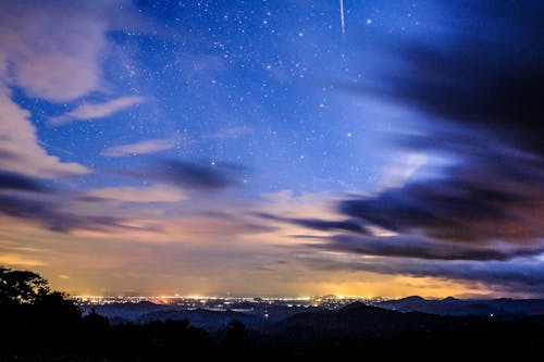 Free stock photo of city, city lights, cloud