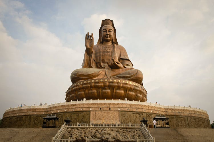 Colossal Statue In Mount Xiqiao Guangdong  China