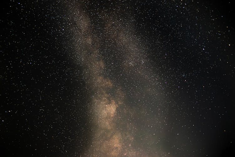 The Milky Way Galaxy In The Night Sky 