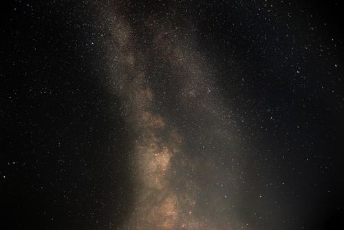 Free Breathtaking view of the Milky Way and stars over Mogilev, Belarus. Stock Photo