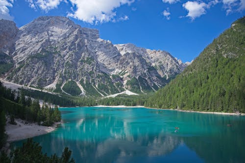Free  Lake Prags in South Tyrol Italy Stock Photo