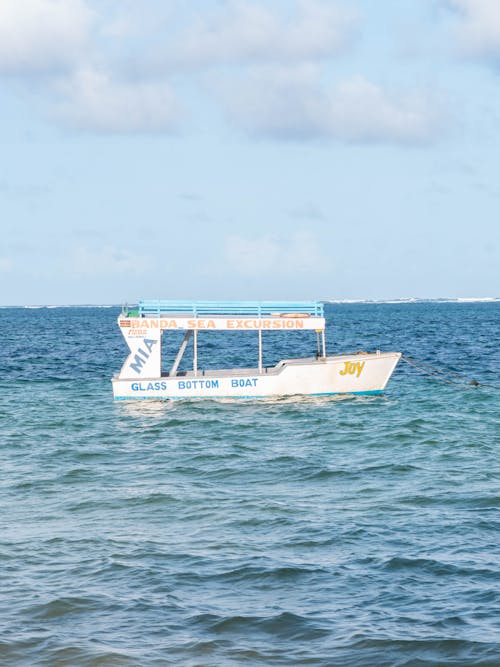 Glass Bottom Boat in the Ocean