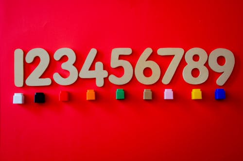 Free Brown Numbers Cutout Decors Stock Photo