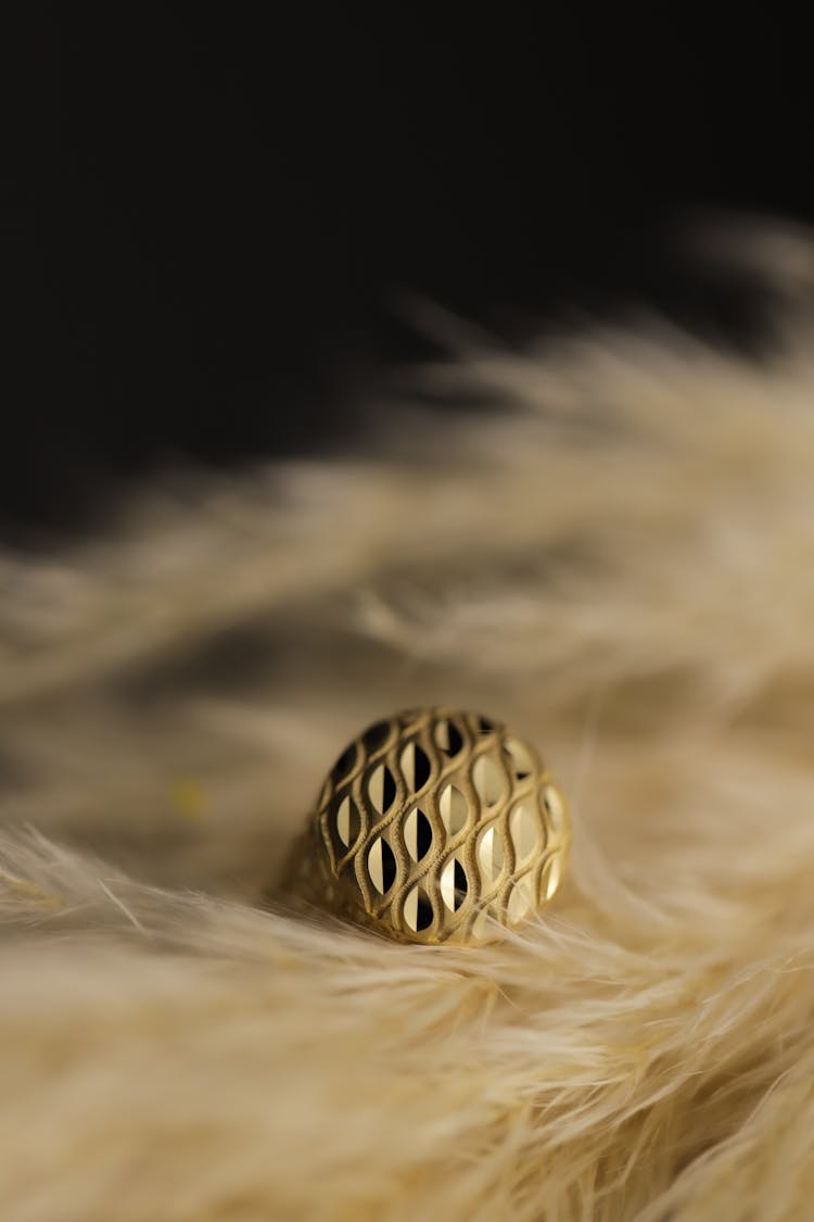 Close Up Photo Of A Gold Ring