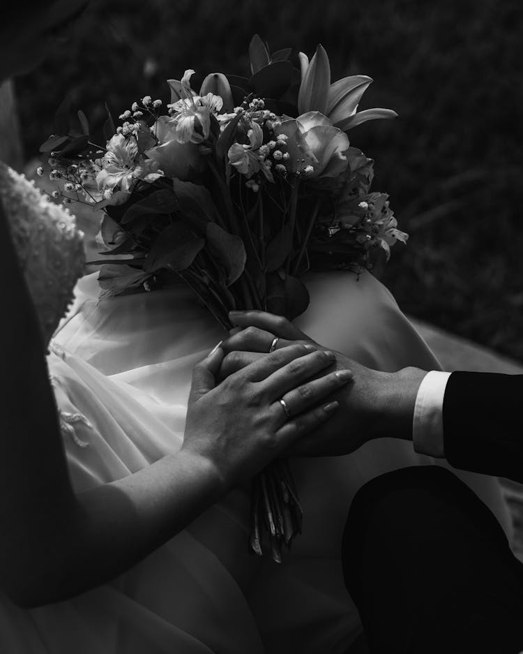 Hands Of Bride And Groom