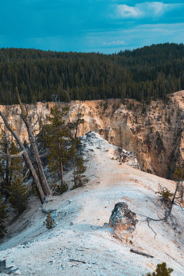 Photo Of An Edge Of A Canyon