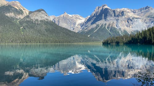 Reflection of Mountains on a Lake