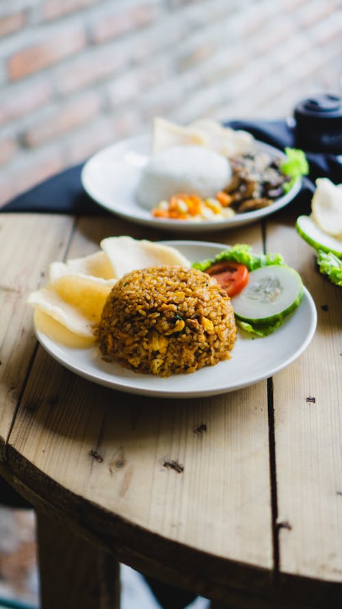 Nasi Goreng on a Plate