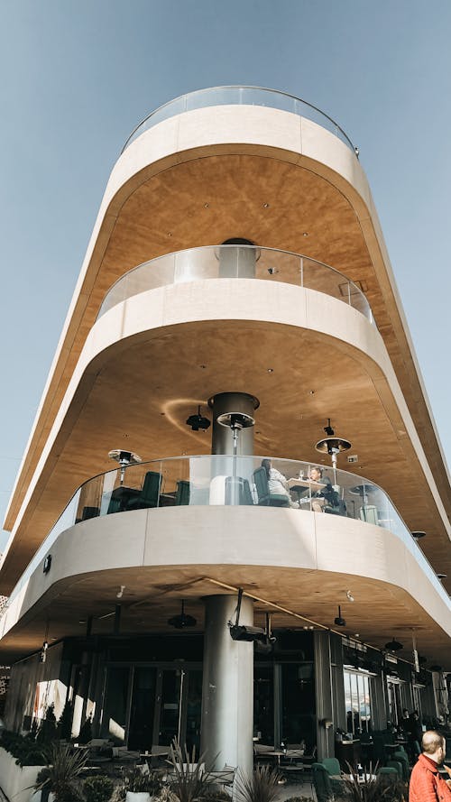 Low Angle Shot of a Building in Galataport