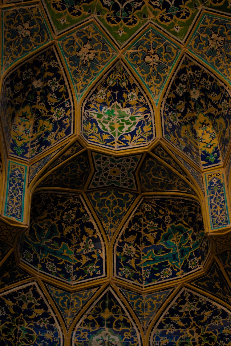 The Interior Of The Shah Mosque