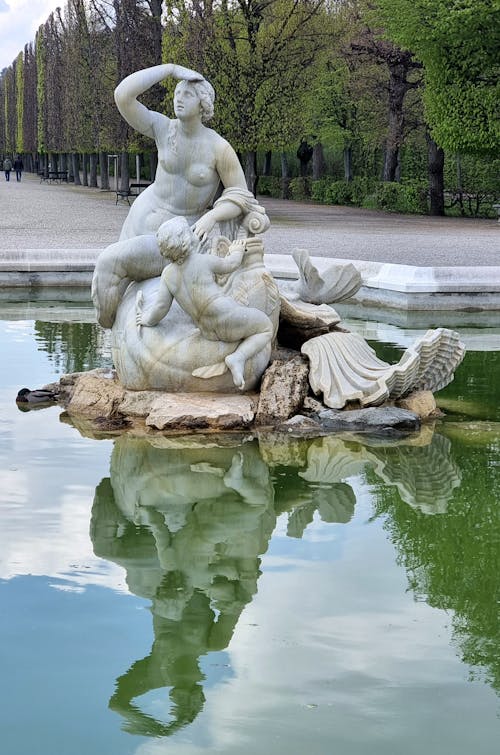Free The Triton and Mermaid Fountain in Vienna, Austria Stock Photo