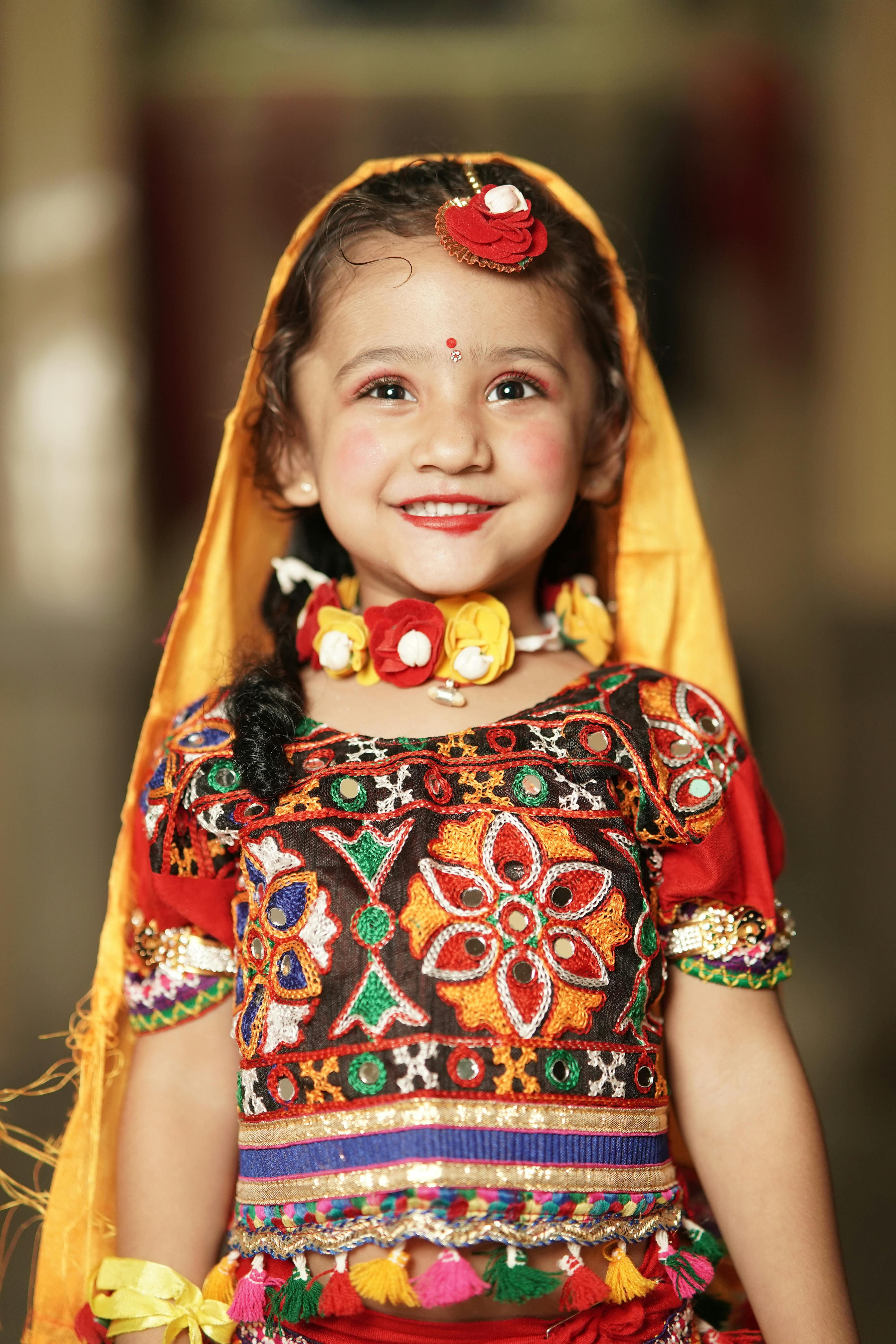 A Girl Wearing Traditional Dress · Free Stock Photo