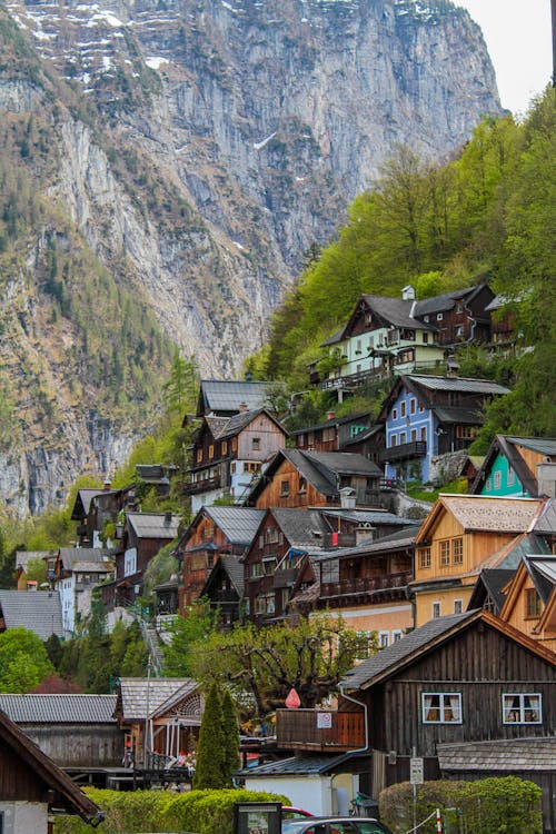 Town in a Mountain Valley in Austria