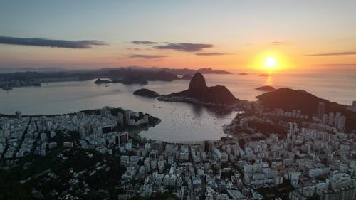 Δωρεάν στοκ φωτογραφιών με rio de janeiro, αεροφωτογράφιση, αυγή