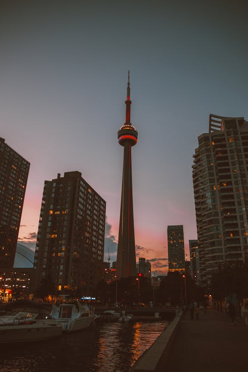 Free Downtown Toronto at Sunset  Stock Photo