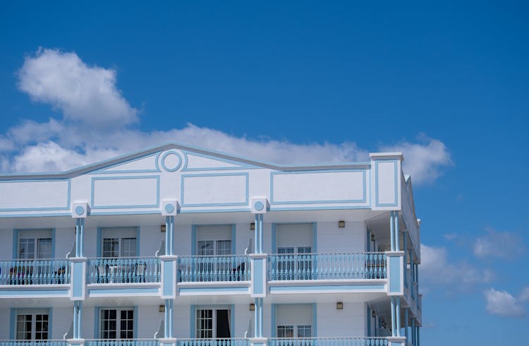 White And Blue Building 