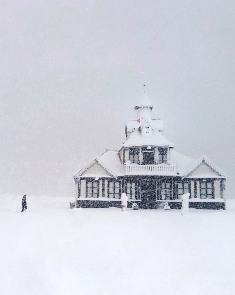 House Covered With Snow 