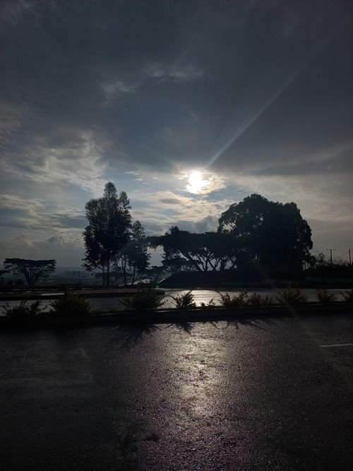 Free stock photo of asphalt road, beautiful sky Stock Photo