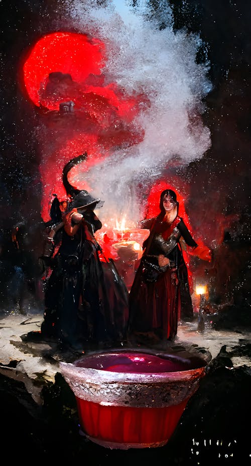 Free stock photo of all hallows eve, cauldron, digital art