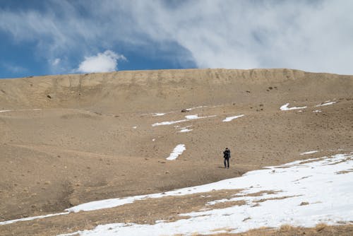 Man in Barren Mountains