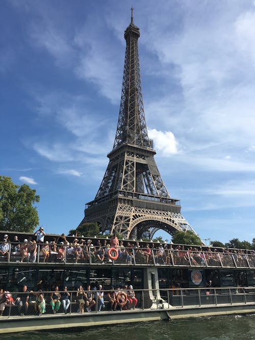 Free The Eiffel Tower in Paris Stock Photo