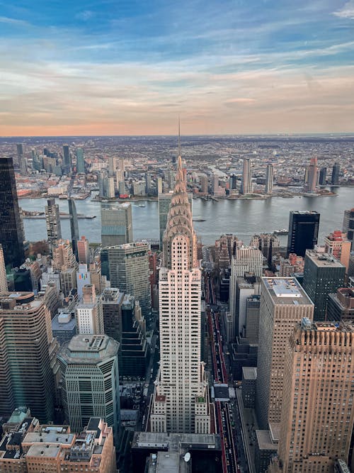 Aerial Photography of High Rise Buildings in the City