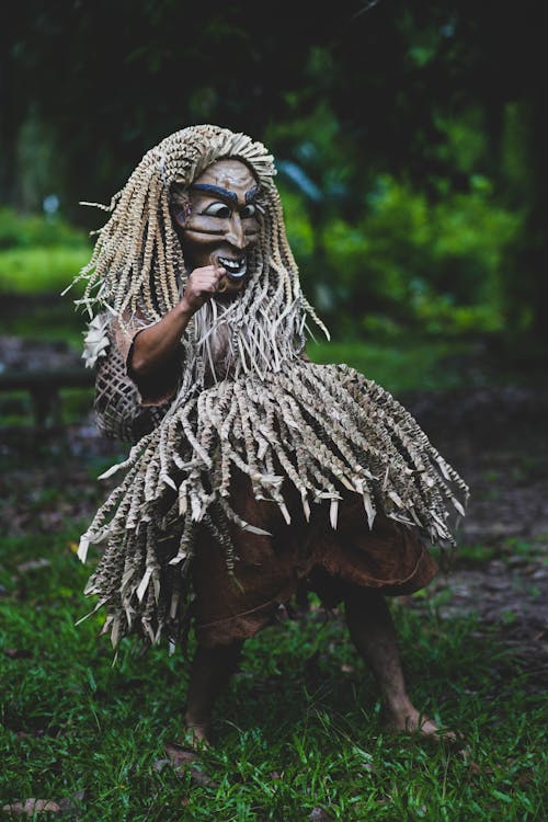 Man Performing in Costume