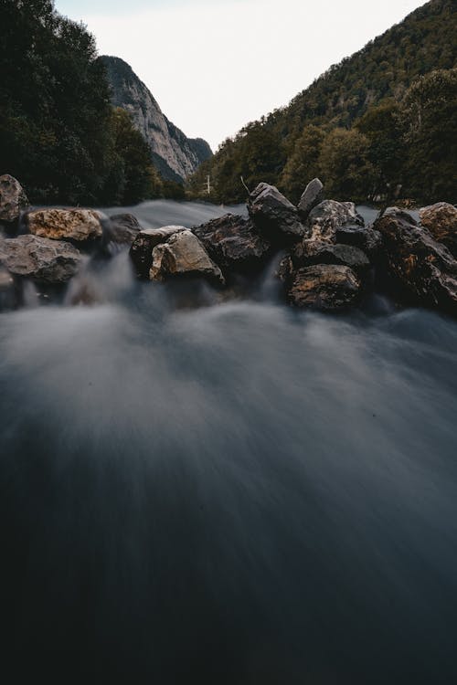 Darmowe zdjęcie z galerii z długa ekspozycja, natura, pionowy strzał