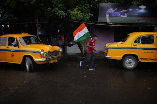 Kostenloses Stock Foto zu gehen, indische flagge, kolkata