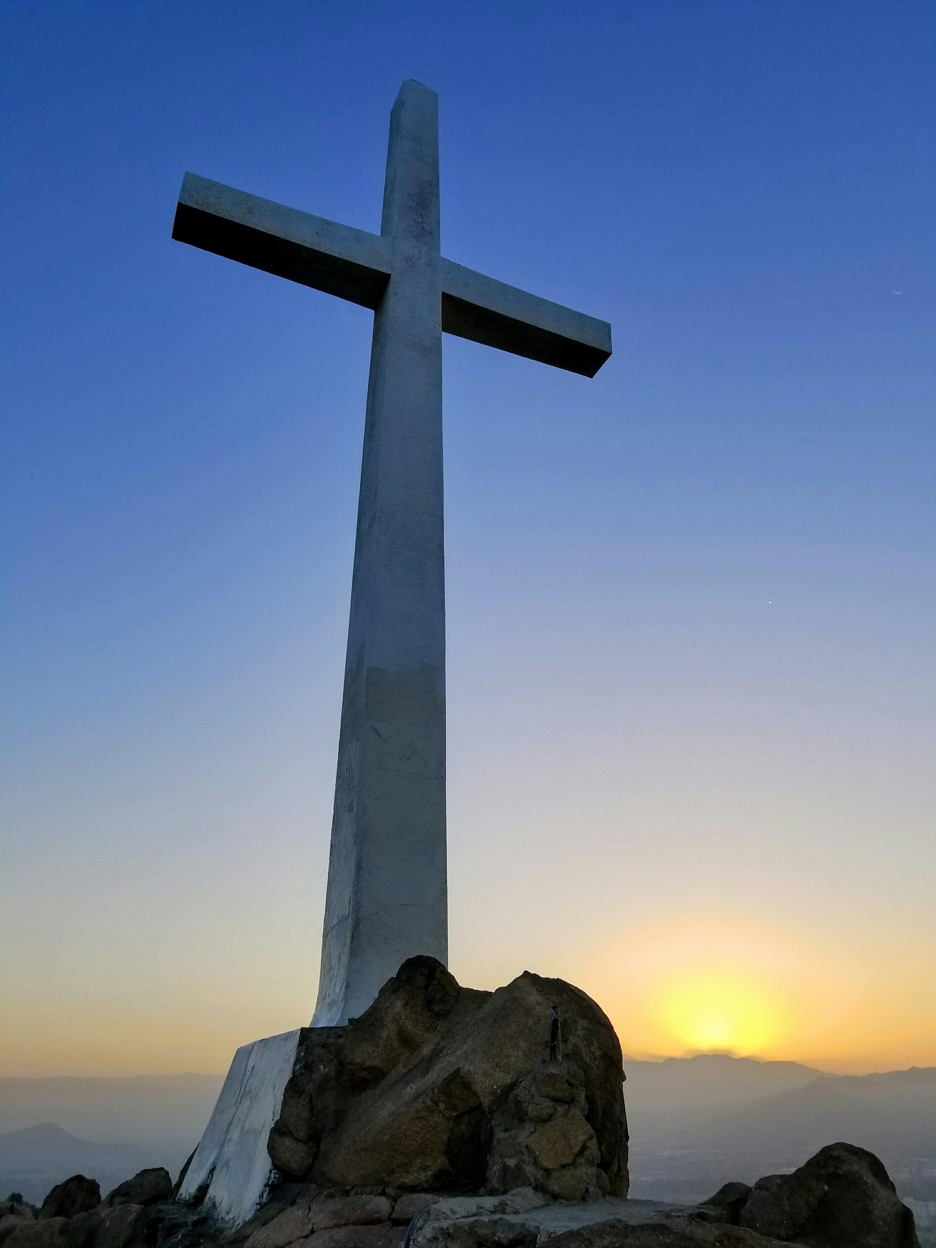 Photo Gratuite De Croix Jesus Lever De Soleil