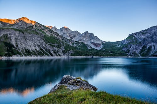 Amazing Lunersee in Alps